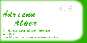 adrienn alper business card